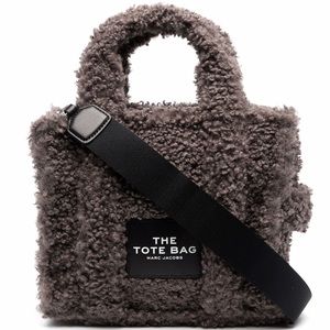 Marc Jacobs Mini Traveler Faux-Fur Tote Crossbody Bag